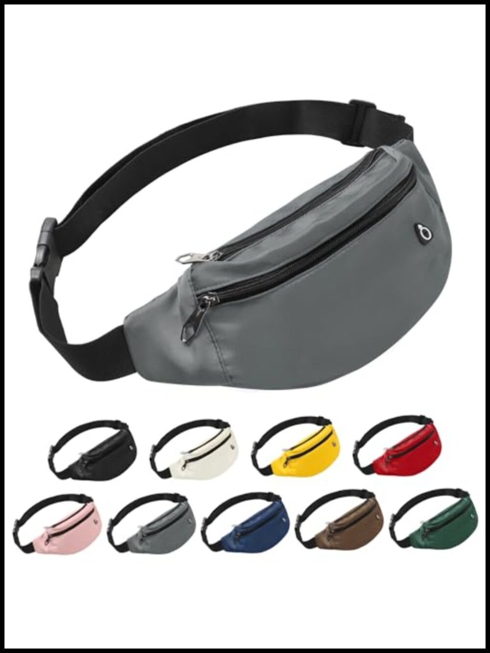 Water Resistant Waist Pack Crossbody Bag Running Hiking